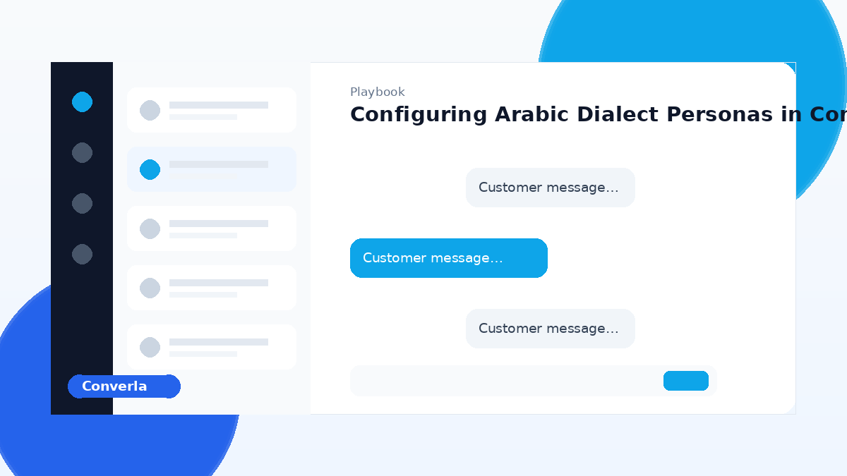Converla Arabic dialect persona settings cover