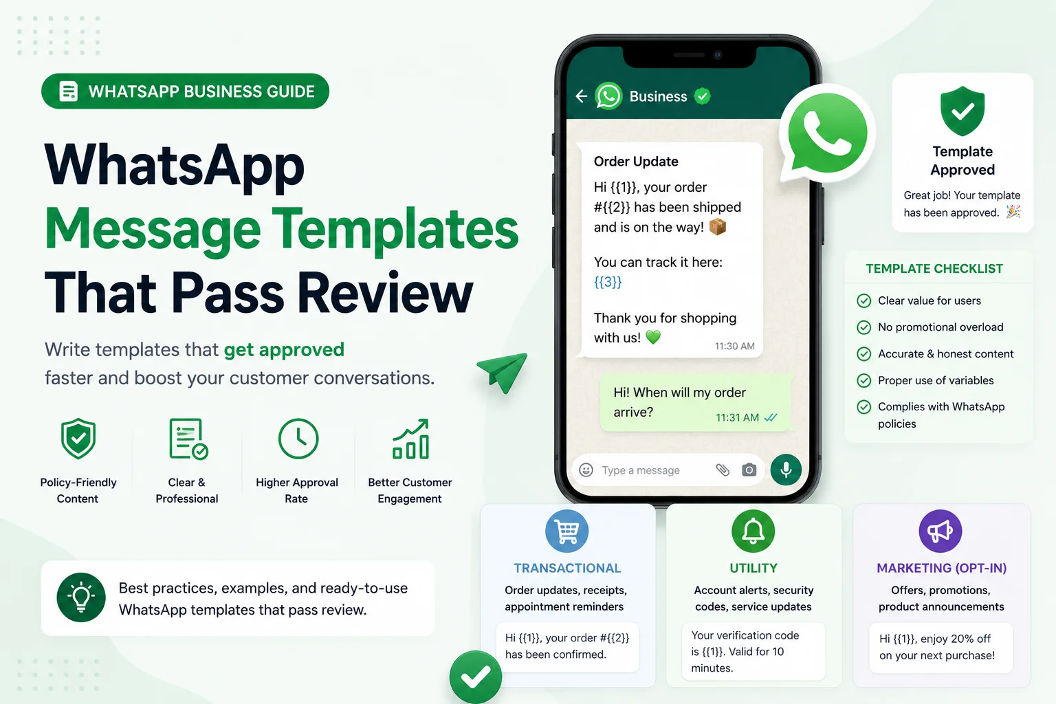 WhatsApp Message Templates That Pass Review