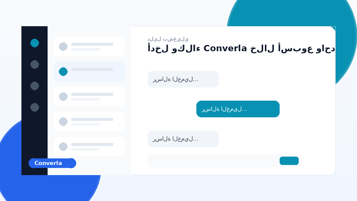 غلاف مقال Converla: أدخل وكلاء Converla خلال أسبوع واحد