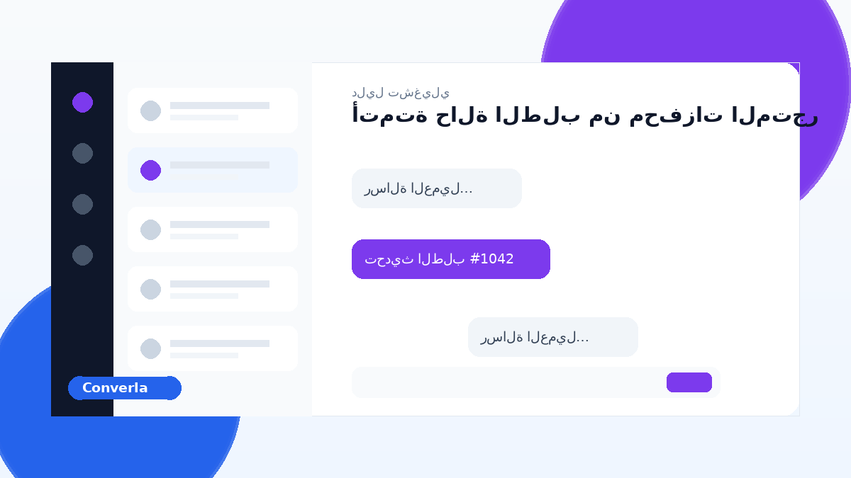 غلاف مقال Converla: أتمتة حالة الطلب من محفزات المتجر